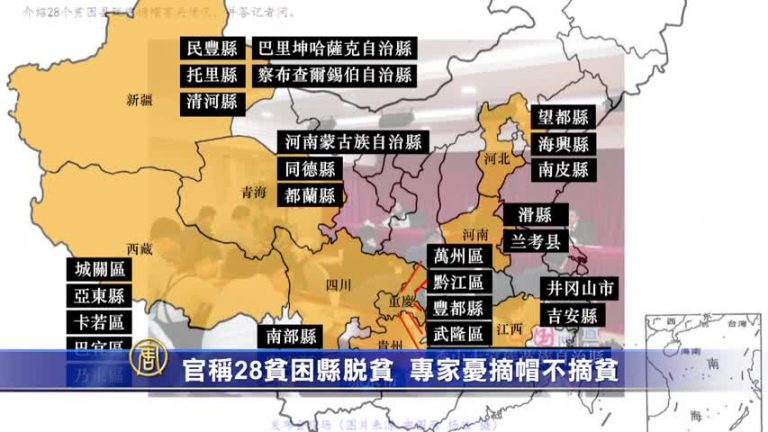 官稱28貧困縣脫貧 專家憂摘帽不摘貧