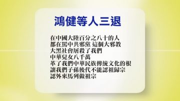 【禁闻】11月3日退党精选