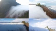 神農架驚現雲海瀑布 宛如仙境