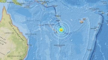 7.0地震襲新喀裡多尼亞島 引發1米高海嘯