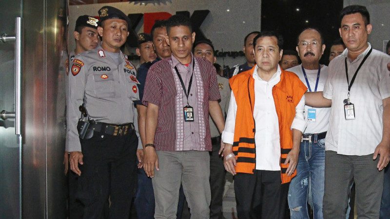 印尼政壇大地震 國會議長涉貪遭拘捕