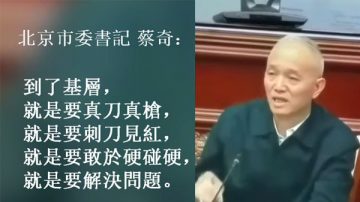 蔡奇内部训话流出：到基层就是要刺刀见红（视频）