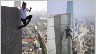 中国高空挑战第一人坠亡 挣扎20秒视频曝光(视频)