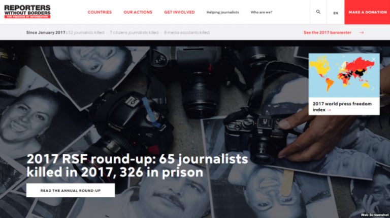 無國界記者組織：中國關押記者最多