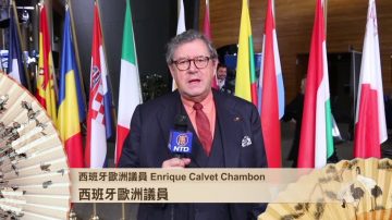 西班牙歐洲議員Calvet Chambon祝觀眾 節日快樂