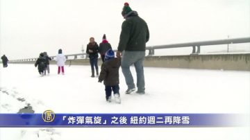 “炸弹气旋”之后 纽约周二再降雪