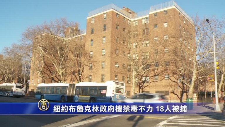 紐約布魯克林政府樓禁毒不力 18人被捕