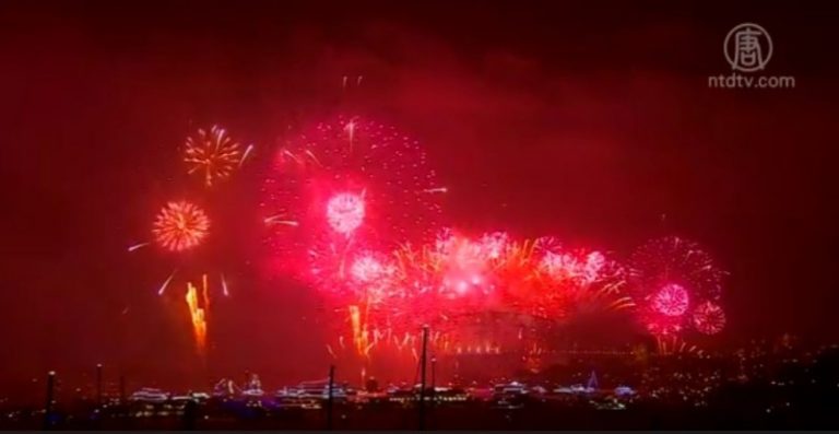 全球慶新年！ 新西蘭絢爛煙火首迎2018