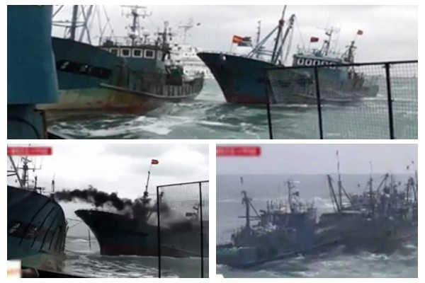 逾50中国渔船非法捕鱼  遭韩海警扫射453枪扣20人