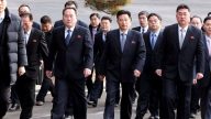 板門店會談 朝鮮代表走路「穿越」38度線