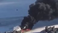 俄潜艇大火浓烟冲天 太平洋舰队：是演习