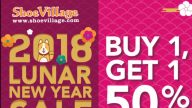【廣告】Shoe Village中國新年大熱賣  買第二雙半價