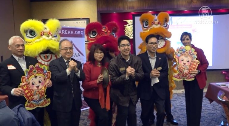 多族裔共慶中國年 會員舞獅祝狗年大旺