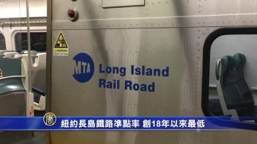 紐約長島鐵路準點率 創18年以來最低