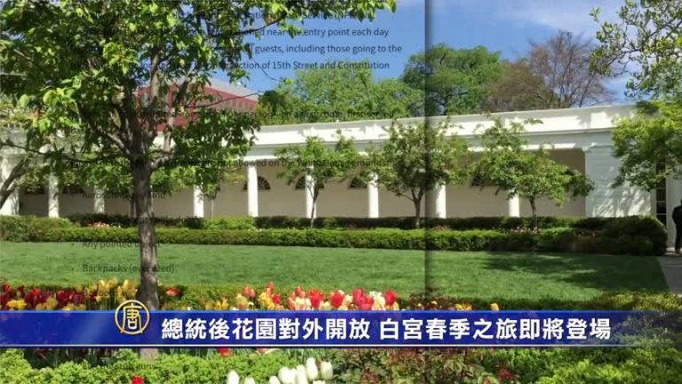 總統後花園對外開放 白宮春季之旅即將登場