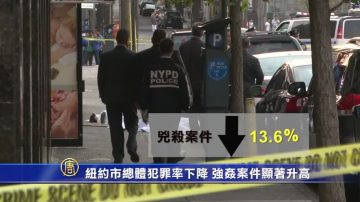 纽约市总体犯罪率下降 强奸案件显着升高