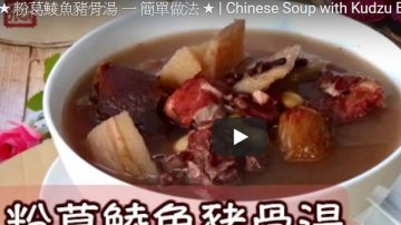 粉葛鯪魚豬骨湯 港式家庭做法（視頻）