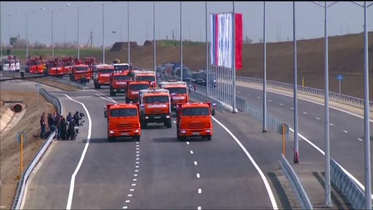 俄啟歐洲最長跨海大橋 直通克里米亞