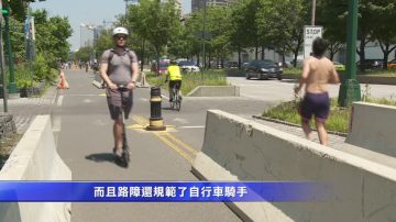 紐約哈德遜河綠色通道 臨時路障還要放多久？