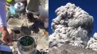 印尼默拉皮火山喷发 登山客近距离拍下惊人一刻（视频）