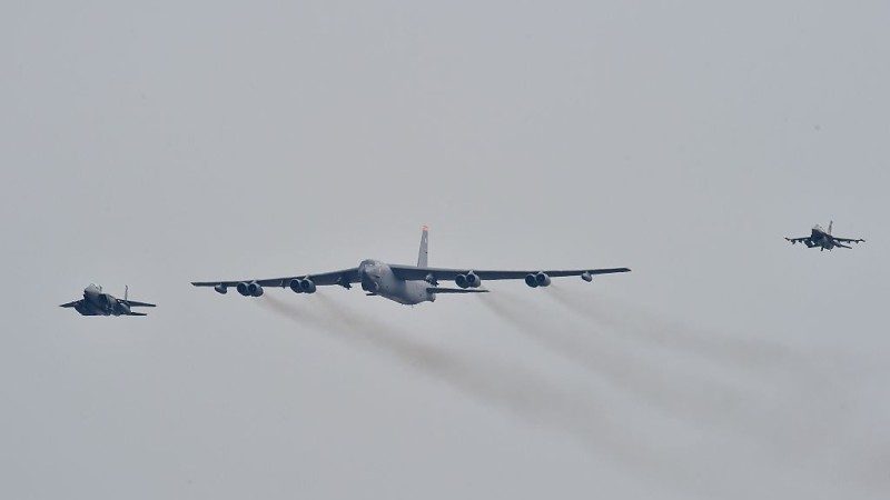 B-52轰炸机暂不参演 美韩“超级雷霆”军演继续