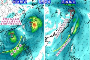 台灣下週天氣不穩 歐美模式：或雙颱夾擊