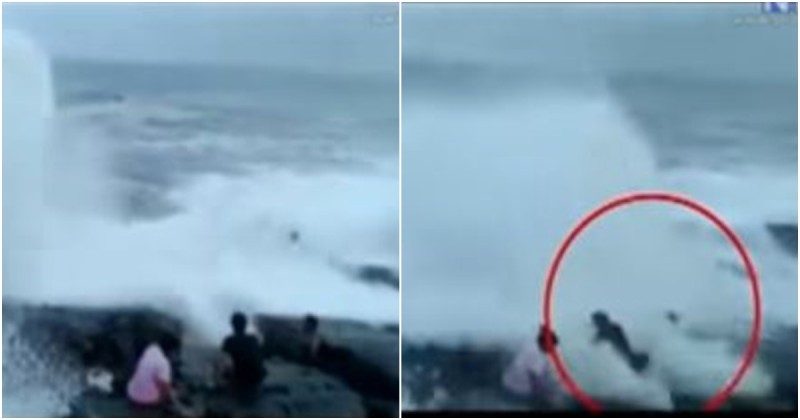 死亡自拍！印度遊客海邊自拍 大浪打來瞬間「3剩2」