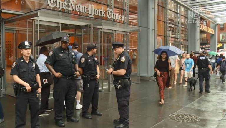 應對馬里蘭槍擊 紐約市各大媒體部署警力
