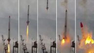 日企发射“MOMO 2号”小火箭 升空4秒坠毁大爆炸