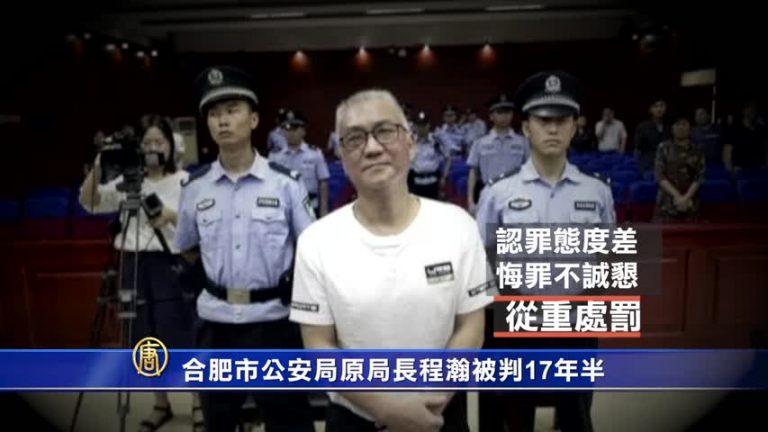 合肥市公安局原局長程瀚被判17年半