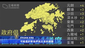 港2019區選逾百重劃 區議員批政治考量