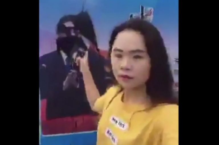 女子視頻直播潑墨反對中共暴政  目前下落不明