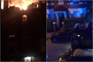 倫敦住宅樓起火 上百名消防員出動