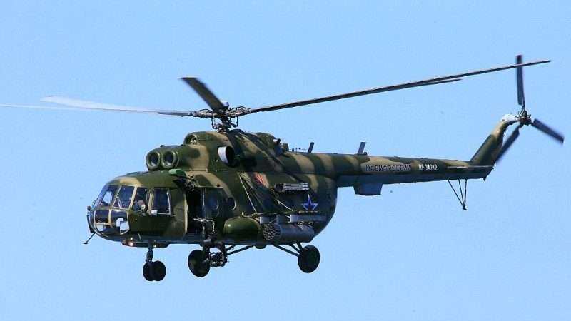 俄罗斯米-8直升机坠毁 机上18人全罹难