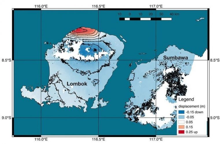 遭6.9強震 科學家：印尼龍目島震央升高25公分
