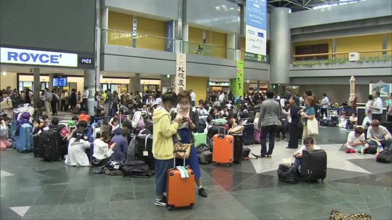 滯留札幌機場  上海遊客感嘆日本人鎮定