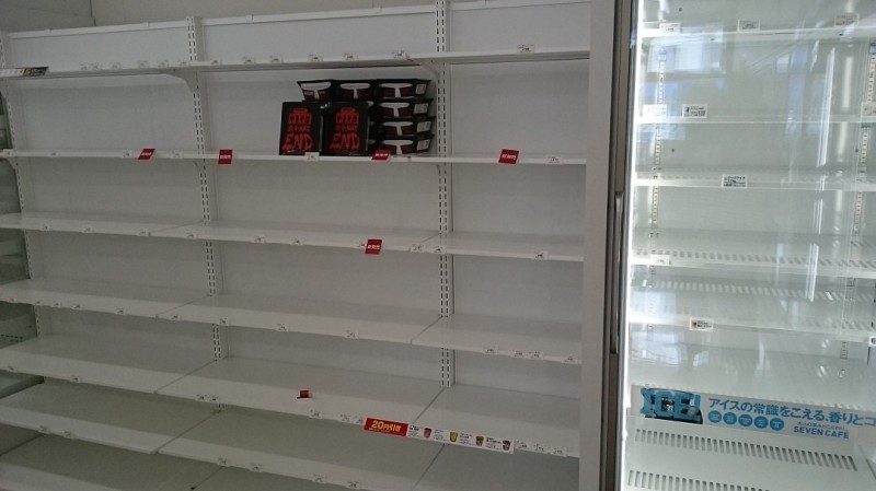 北海道強震後超市食物被掃光 獨留這一款沒人踫