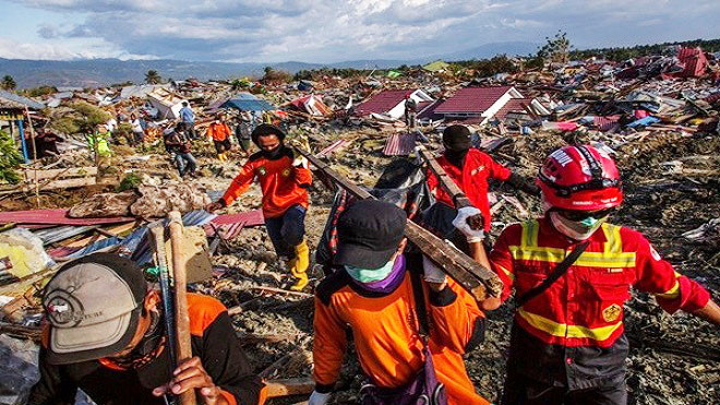 印尼強震海嘯已奪1558人命 近20萬人需人道援助
