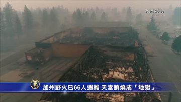 加州野火已66人遇難 天堂鎮燒成「地獄」