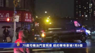 70岁司机错把油门当刹车 纽约华埠车祸1死6伤