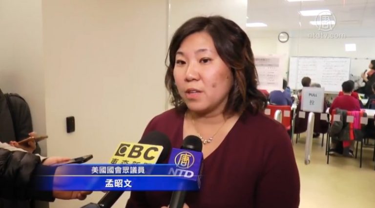 孟昭文法拉盛謝票 鼓勵亞裔選民踴躍發聲