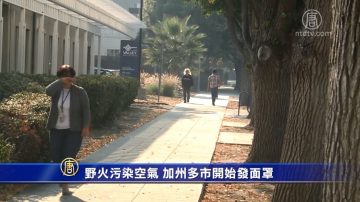 野火污染空气 加州多市开始发面罩