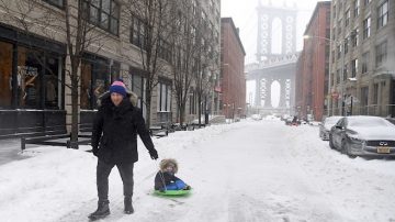 东北风暴呼啸而过 美东多地迎今冬首场雪