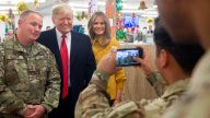 川普访驻伊拉克德国美军 称赞战绩卓著