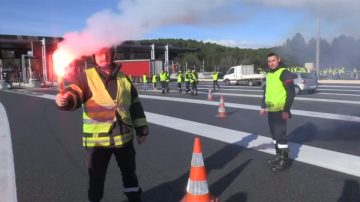 抗议涨燃油税 法国消防员加入“黄背心”运动