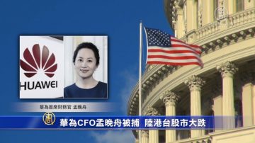 华为CFO孟晚舟被捕 陆港台股市大跌