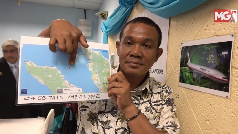 MH370失蹤成謎 漁夫：目睹墜入馬六甲海峽