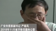 曾驚動中南海 「嚴書記」對鏡頭痛哭流涕畫面曝光