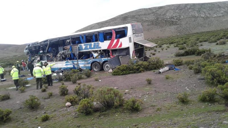 玻利维亚逾3千公尺高地两巴士对撞 22死37伤