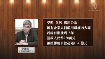 犯四大罪 江西原副省长李贻煌被判18年